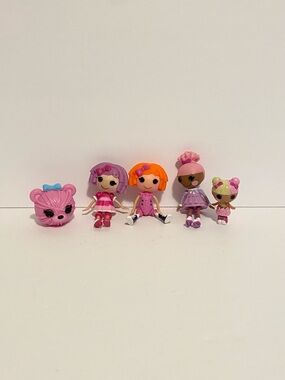 Lalaloopsy Mini Doll 3” Toy Lot Sunny Side Up Featherbed Littlespoons Snuggle